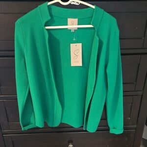Sioni Vibrant Green Women's Cardigan